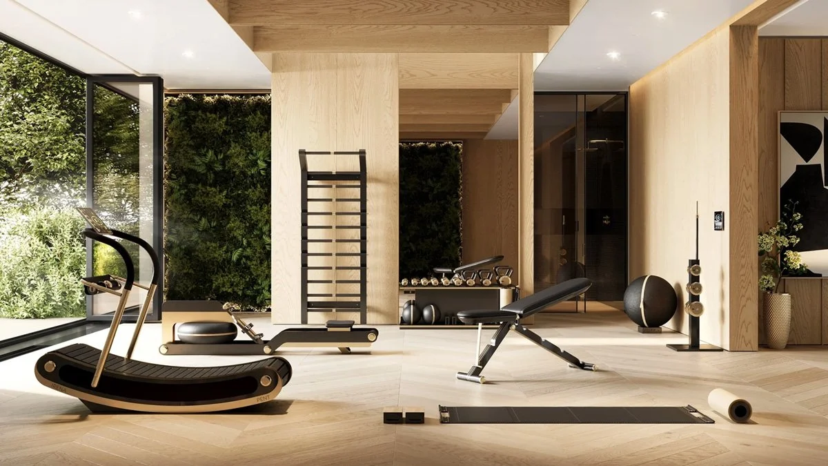 Luxury private training space with premium equipment